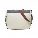 Wholesale Tri-Color Canvas Messenger Bag